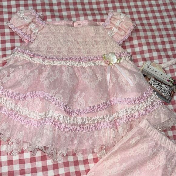 Baby biscotti tulle rosette outfit 24m - Picture 3 of 4